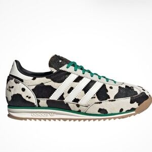 Adidas Women's SL 72 OG Cow Print Sneakers - Black and White